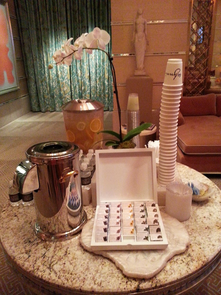 Dreams of Velvet- Wynn Spa Tea Table