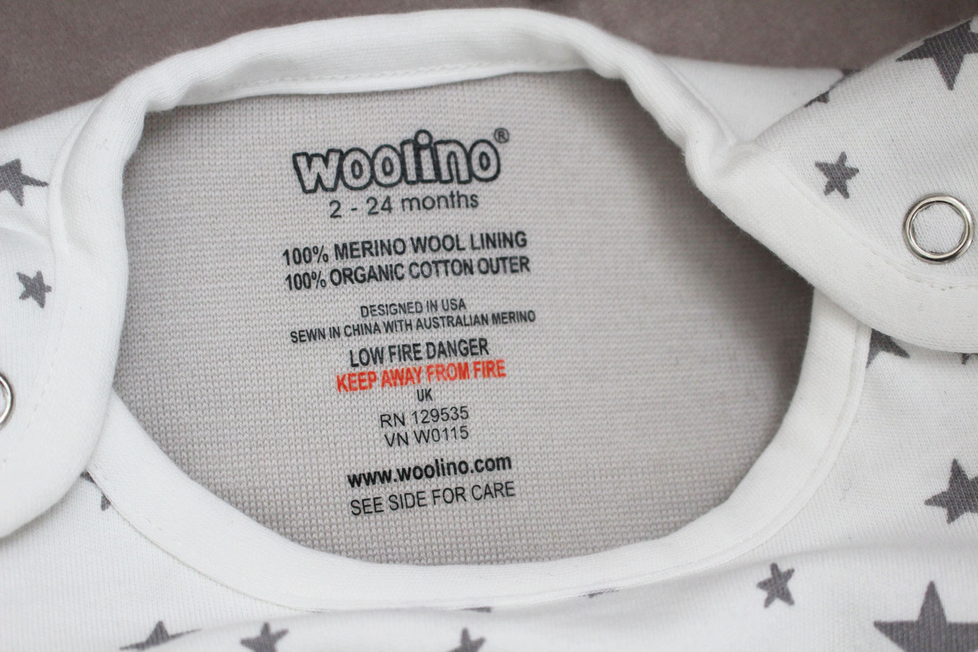 Woolino Size Chart