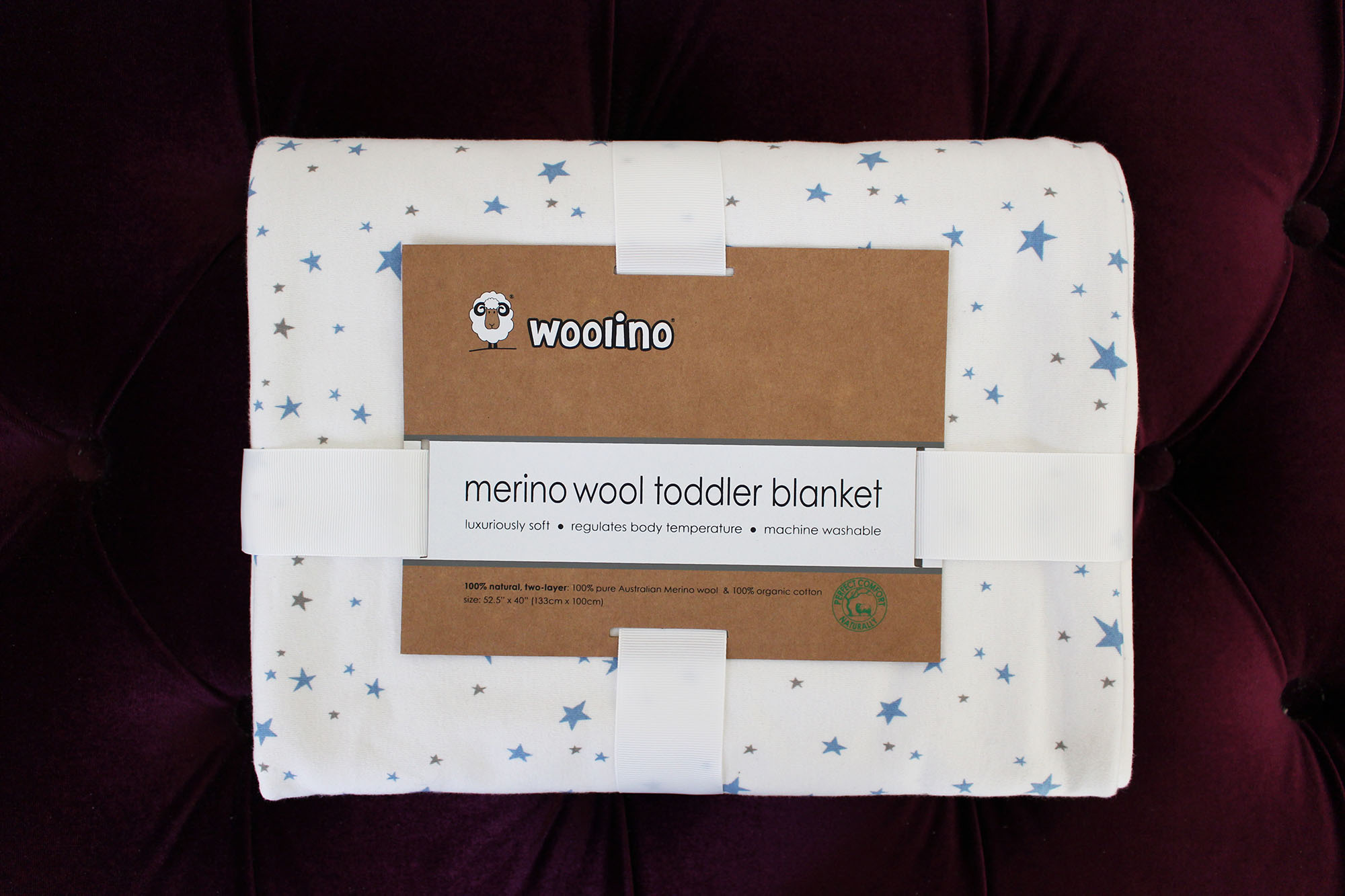 Woolino Merino Wool Blanket Toddler Baby Stroller Crib 4 Season Dream Blanket 